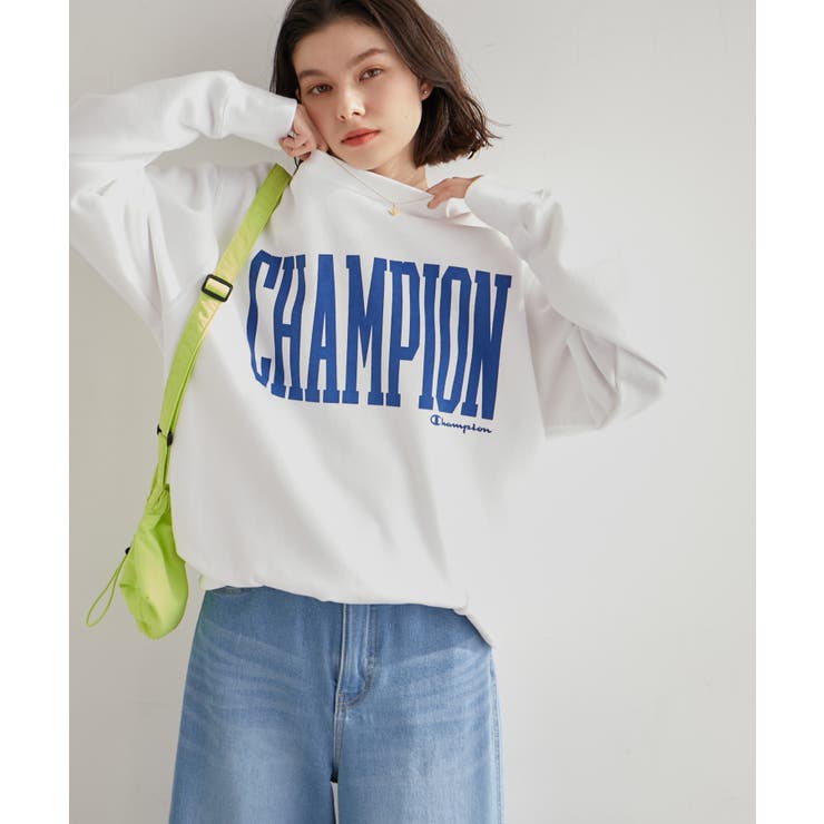 【Champion/チャンピオン】ロゴ裏起毛クルーネックスウェット[品番：RPCW0041426]｜ROPE'  PICNIC（ロペピクニック）のレディースファッション通販｜SHOPLIST（ショップリスト）