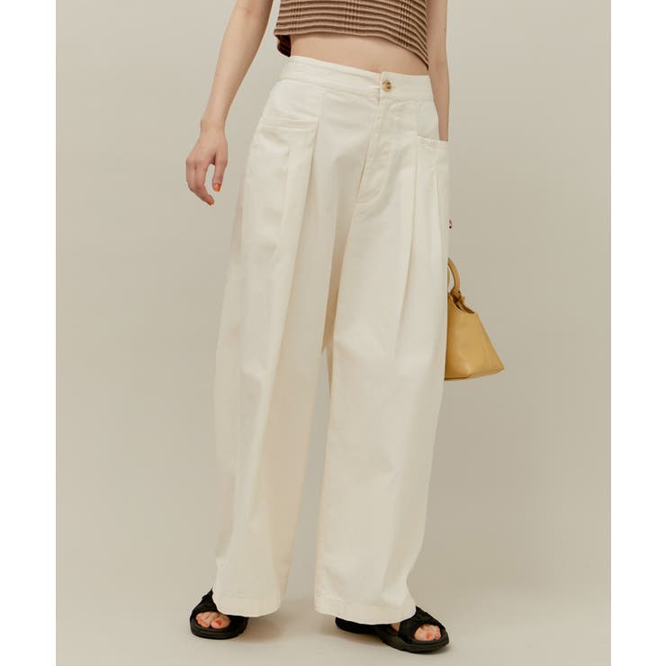 オフホワイト(15) | デザインポケットワイドパンツ | ROPE' PICNIC