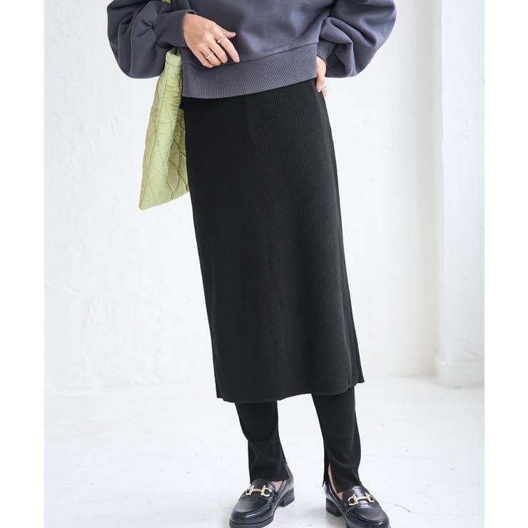 リブスカート付きカットパンツ | ROPE' PICNIC | 詳細画像10 