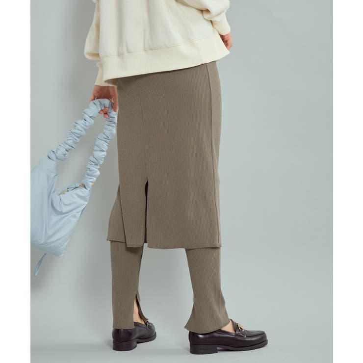 リブスカート付きカットパンツ | ROPE' PICNIC | 詳細画像5 