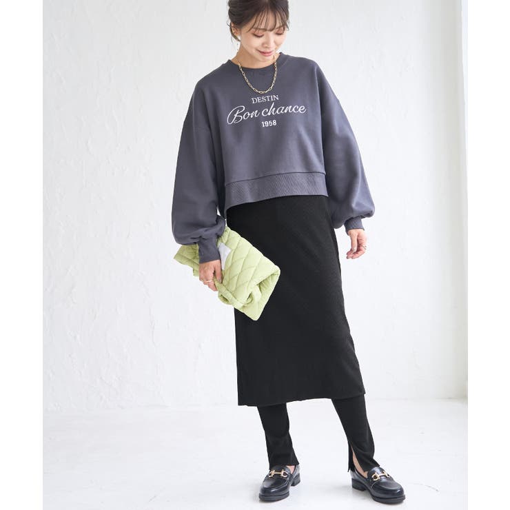 リブスカート付きカットパンツ | ROPE' PICNIC | 詳細画像7 