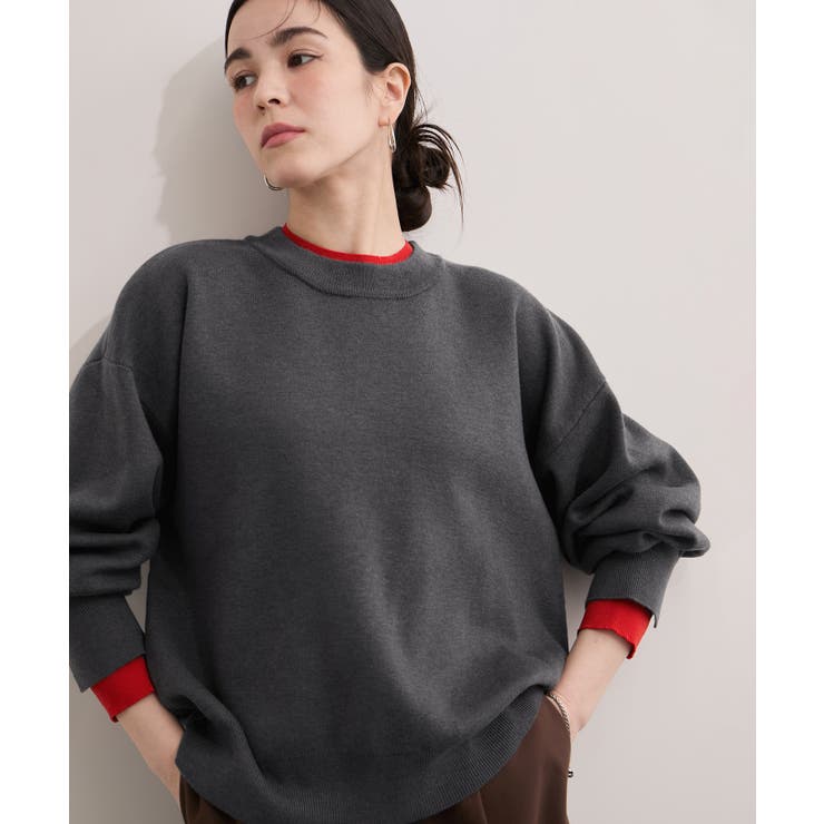 《追加》レイヤード風スウェットライクニットプルオーバー | ROPE' PICNIC | 詳細画像5 