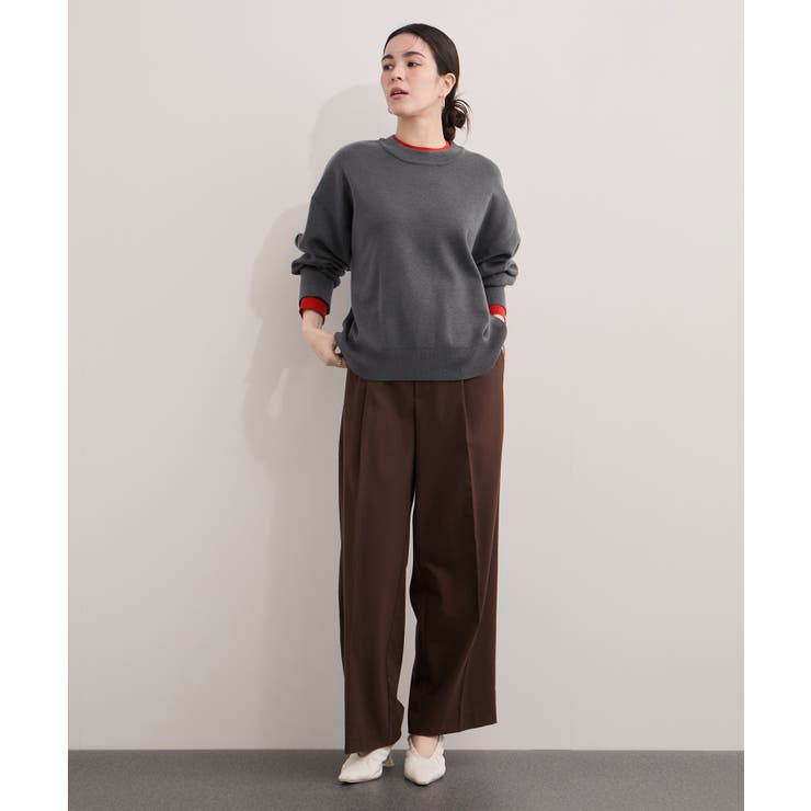 《追加》レイヤード風スウェットライクニットプルオーバー | ROPE' PICNIC | 詳細画像2 