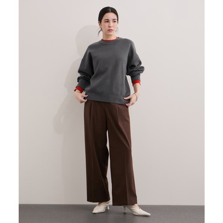 《追加》レイヤード風スウェットライクニットプルオーバー | ROPE' PICNIC | 詳細画像3 