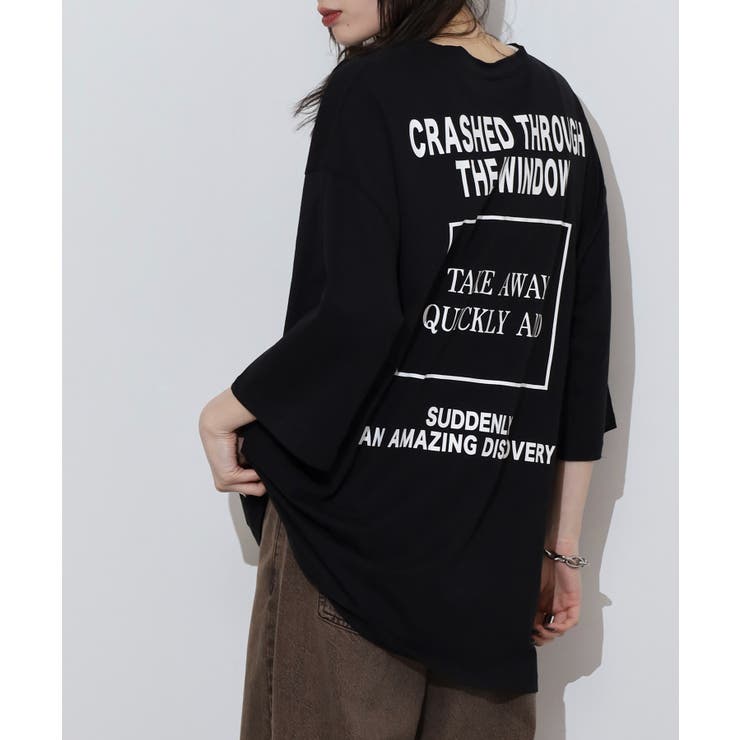 前後ロゴプリントウルトラBIGサイズTシャツ | JungleJalopy | 詳細画像12 