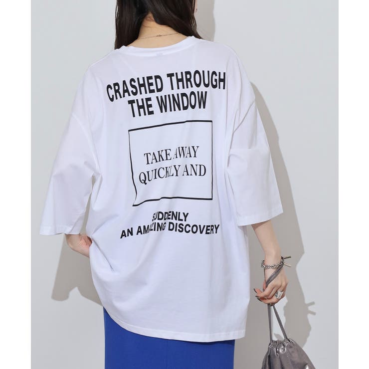 前後ロゴプリントウルトラBIGサイズTシャツ | JungleJalopy | 詳細画像4 