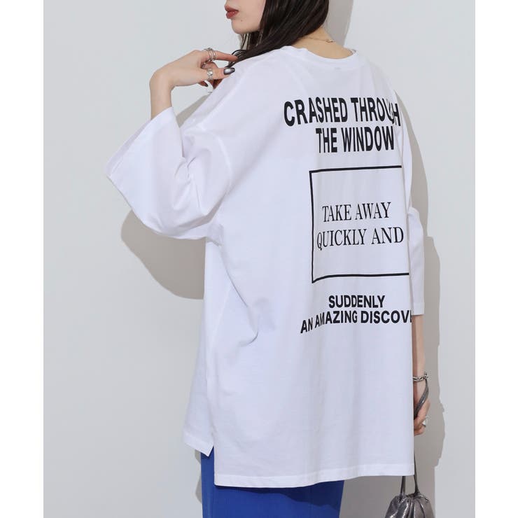 前後ロゴプリントウルトラBIGサイズTシャツ | JungleJalopy | 詳細画像5 