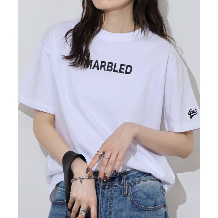 胸元袖刺繍ロゴデザインヘビーウェイトTシャツ | JungleJalopy | 詳細画像2 