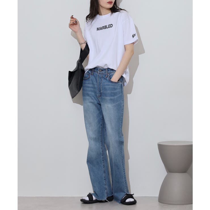 胸元袖刺繍ロゴデザインヘビーウェイトTシャツ | JungleJalopy | 詳細画像5 