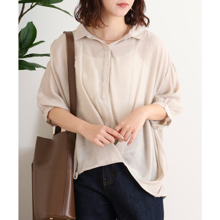 スラブタケノコタックブラウス | JungleJalopy | 詳細画像13 