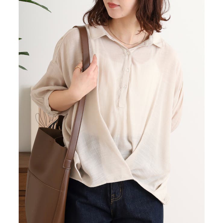 スラブタケノコタックブラウス | JungleJalopy | 詳細画像14 