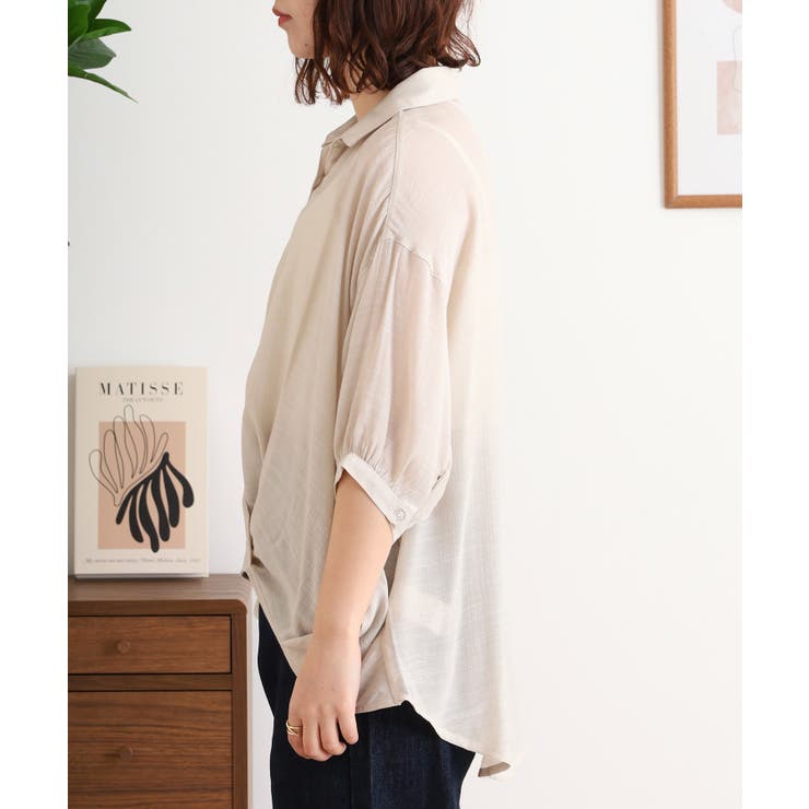 スラブタケノコタックブラウス | JungleJalopy | 詳細画像17 