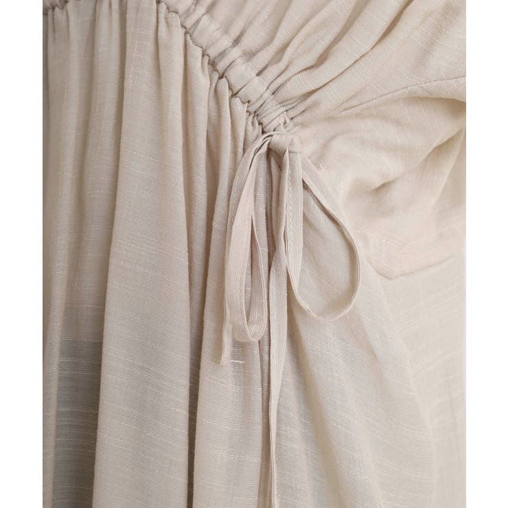 スラブドロストギャザーデザインブラウス | JungleJalopy | 詳細画像28 