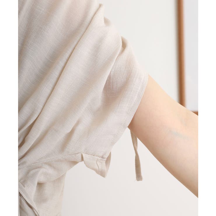 スラブドロストギャザーデザインブラウス | JungleJalopy | 詳細画像30 