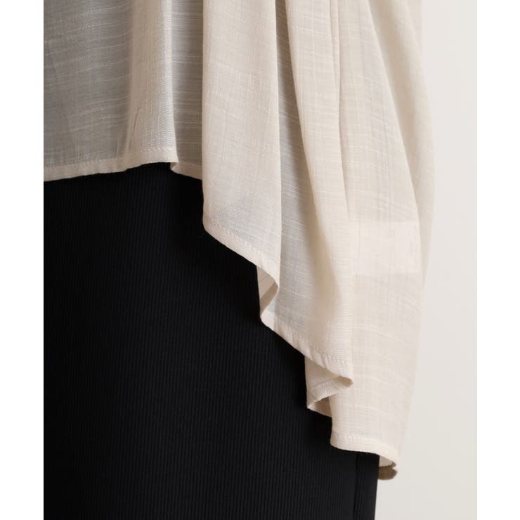 スラブドロストギャザーデザインブラウス | JungleJalopy | 詳細画像31 