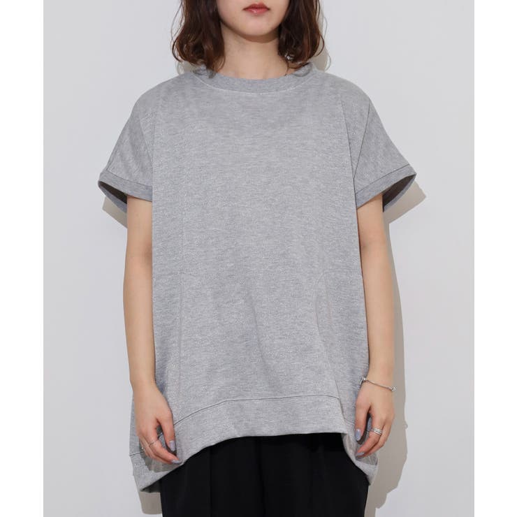 ラメ混裏毛デザインフレンチスリーブプルオーバートップス | JungleJalopy | 詳細画像16 