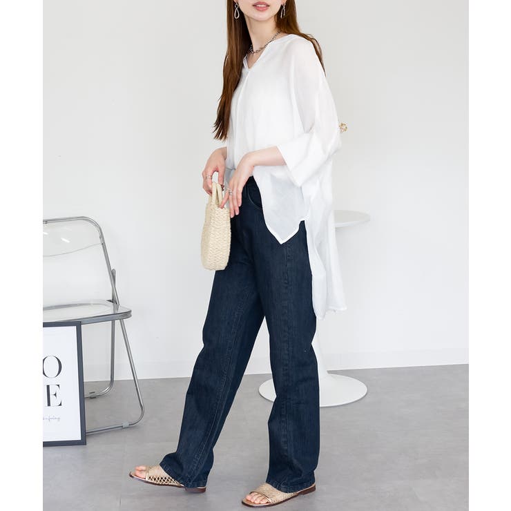 DARKNAVY | スリムストレートデニムパンツ ボトム パンツ | JungleJalopy