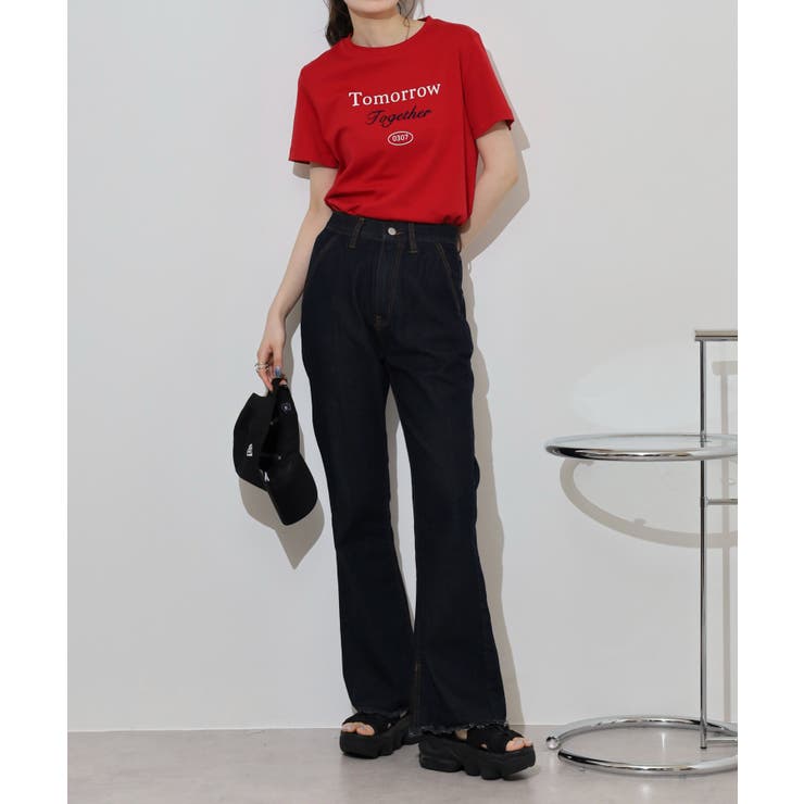 コットンデニムフレアパンツ レディース ボトムス | JungleJalopy | 詳細画像21 