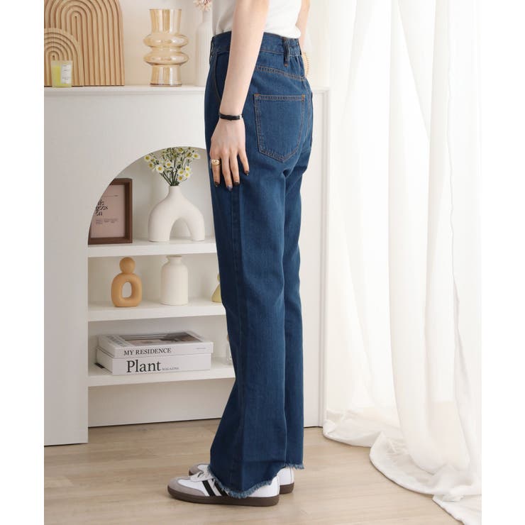 コットンデニムフレアパンツ レディース ボトムス | JungleJalopy | 詳細画像23 