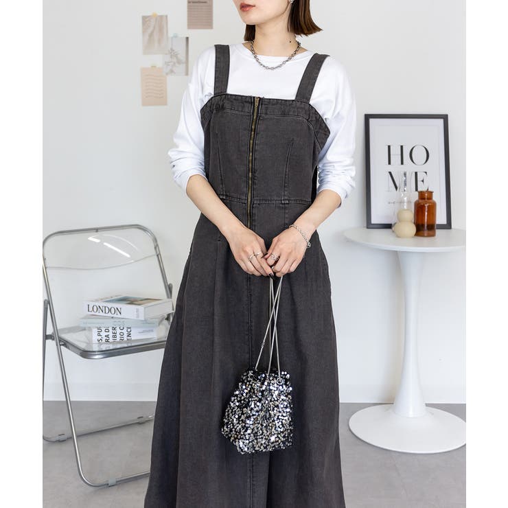 DARKNAVY | ジップアップ ジャンパースカート レディース | JungleJalopy