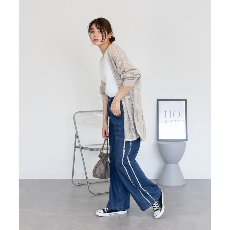 サイドフリンジワイドデニム デニムパンツ デニム | JungleJalopy | 詳細画像34 