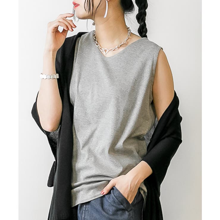 【FREE】大人のVネック タンクトップ ブイネック | JungleJalopy | 詳細画像41 