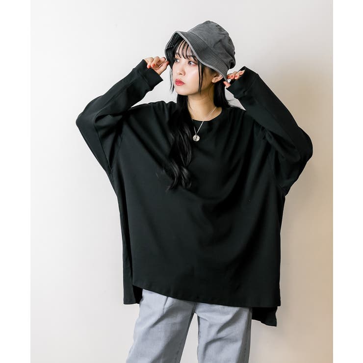 【FREE】ドルマンスリーブテールカットワイドロングカットソー | JungleJalopy | 詳細画像13 