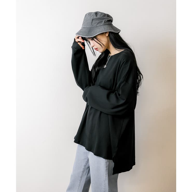 【FREE】ドルマンスリーブテールカットワイドロングカットソー | JungleJalopy | 詳細画像14 