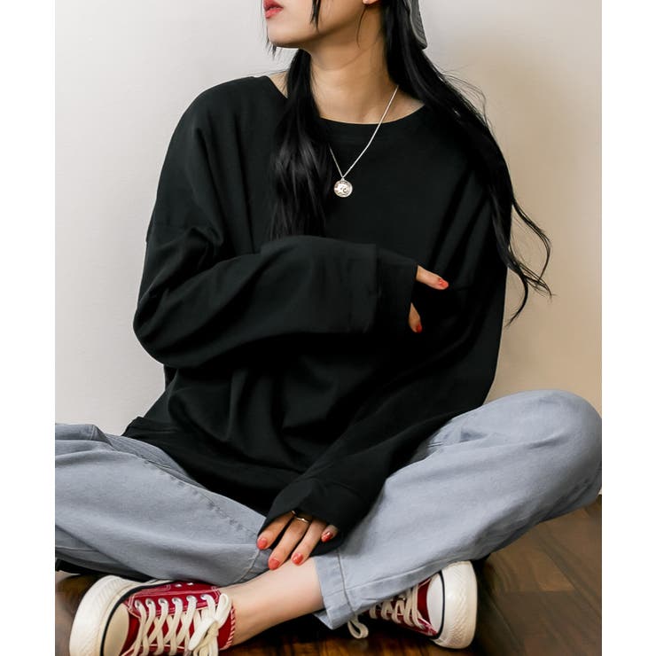 【FREE】ドルマンスリーブテールカットワイドロングカットソー | JungleJalopy | 詳細画像16 