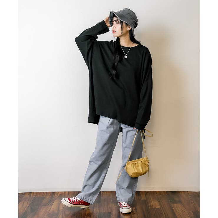 【FREE】ドルマンスリーブテールカットワイドロングカットソー | JungleJalopy | 詳細画像19 