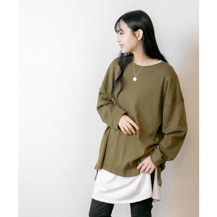 【FREE】ドルマンスリーブテールカットワイドロングカットソー | JungleJalopy | 詳細画像34 