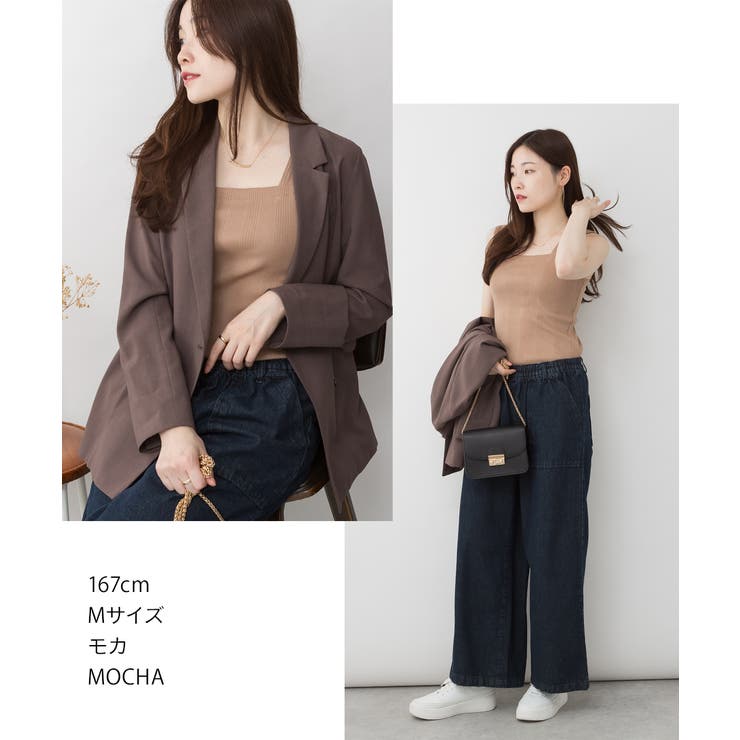 ランダムリブ ブラ紐隠し タンクトップ | JungleJalopy | 詳細画像16 