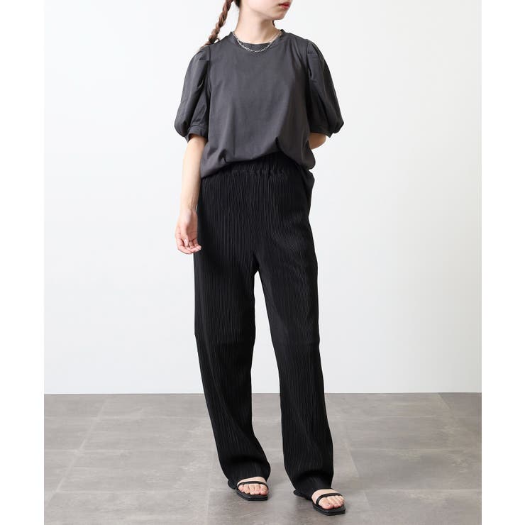 ラウンドネックパフスリーブ半袖Tシャツ レディース | JungleJalopy | 詳細画像13 