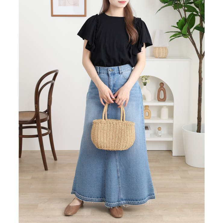 ショルダーフリルフレンチスリーブTシャツ レディース | JungleJalopy | 詳細画像10 