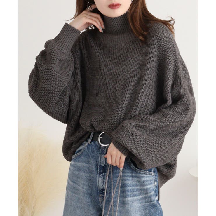 タートルネック ボリュームニット トップス | JungleJalopy | 詳細画像21 