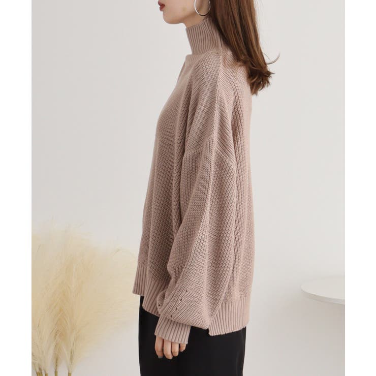 タートルネック ボリュームニット トップス | JungleJalopy | 詳細画像34 