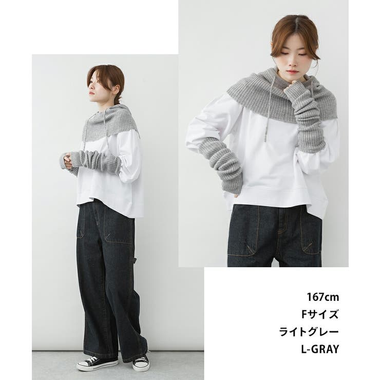 フーディー＆アームウォーマー レディース 大きいサイズ | JungleJalopy | 詳細画像4 