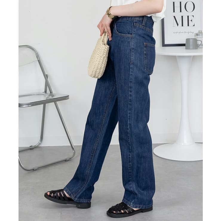 スリムストレートデニムパンツ ボトム パンツ | JungleJalopy | 詳細画像8 