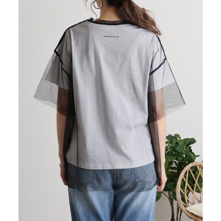 ロゴT×チュールTコンパクトアンサンブル Tシャツ セット | JungleJalopy | 詳細画像8 