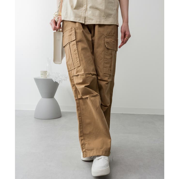 ツイルワイドカーゴパンツ レディース 大きいサイズ | JungleJalopy | 詳細画像13 