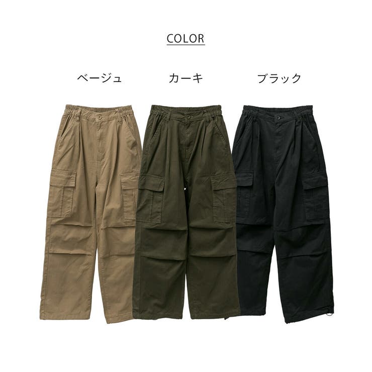 ツイルワイドカーゴパンツ レディース 大きいサイズ | JungleJalopy | 詳細画像15 