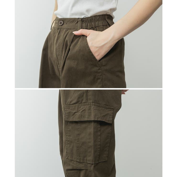 ツイルワイドカーゴパンツ レディース 大きいサイズ | JungleJalopy | 詳細画像17 