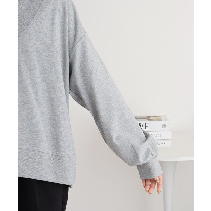 ミニ裏毛Vネックサイドスリットスウェット 大きいサイズ レディース | JungleJalopy | 詳細画像16 