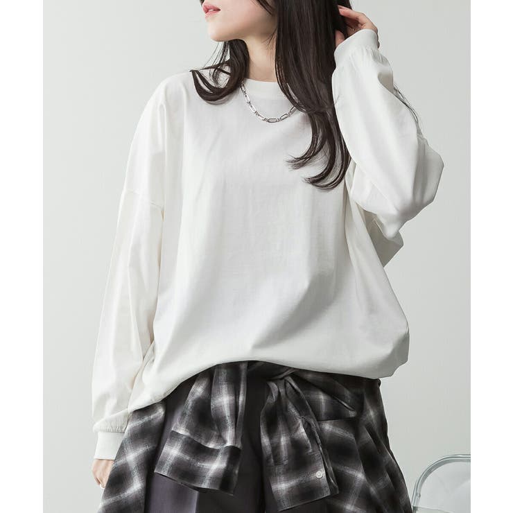 ゆったりロングスリーブカットソー レディース 大きいサイズ | JungleJalopy | 詳細画像4 