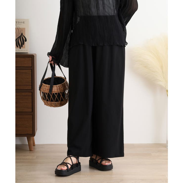 ライトクールストレッチワイドパンツ レディース | JungleJalopy | 詳細画像4 