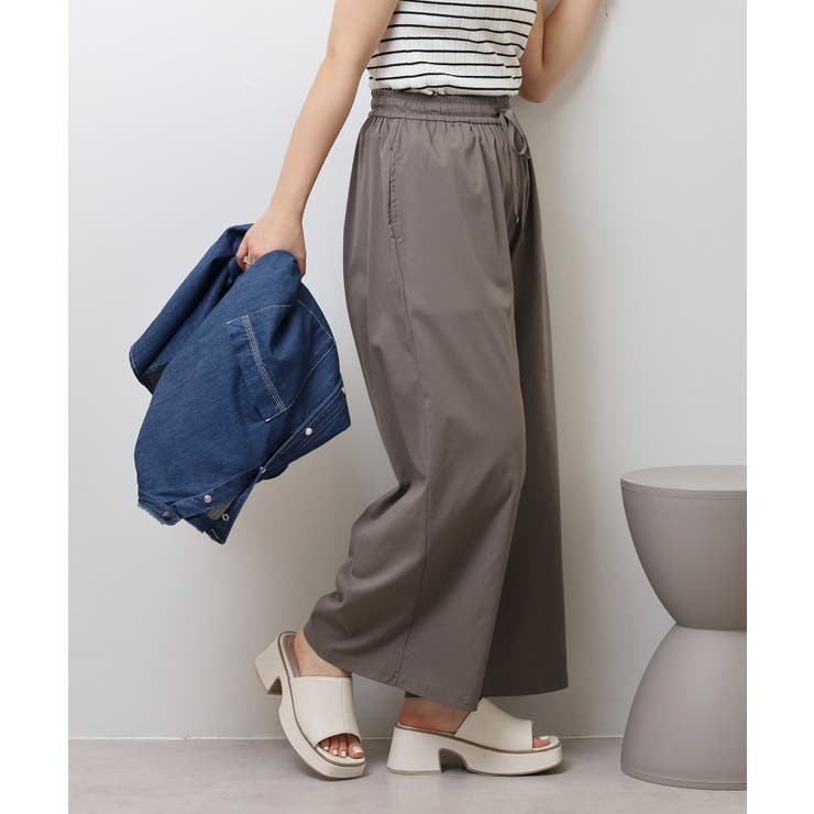 ライトクールストレッチワイドパンツ レディース | JungleJalopy | 詳細画像8 