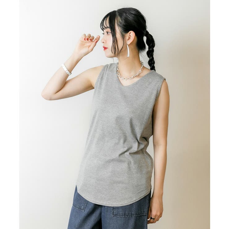 大人のVネック タンクトップ  ブイネック[品番：BEKW0000040]｜JungleJalopy（ジャングルジャロピー）のレディースファッション通販｜SHOPLIST（ショップリスト）