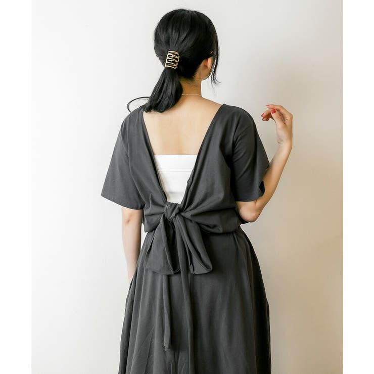 【FREE】バックオープンカシュクールカットワンピース | JungleJalopy | 詳細画像15 