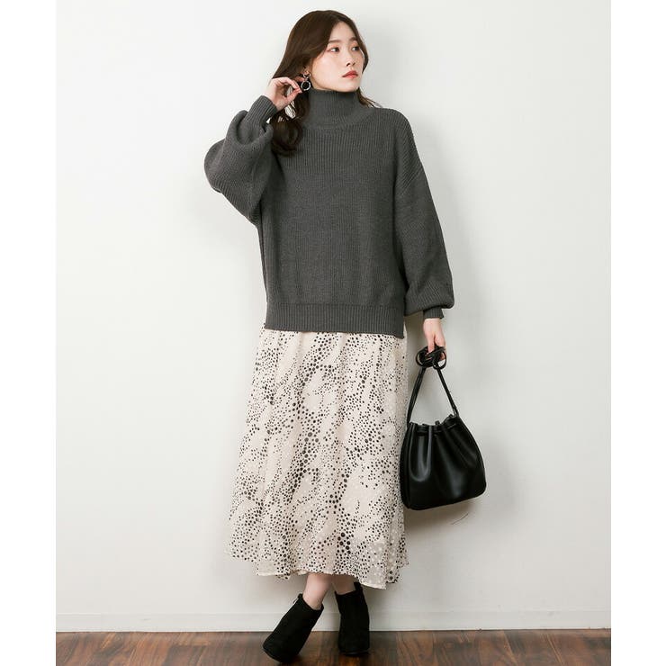 タートルネック ボリュームニット トップス | JungleJalopy | 詳細画像13 