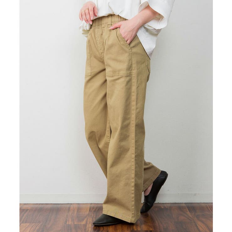 【M・L・LL・3L・4L】ウエストゴムストレッチツイルベイカーパンツ | JungleJalopy | 詳細画像9 